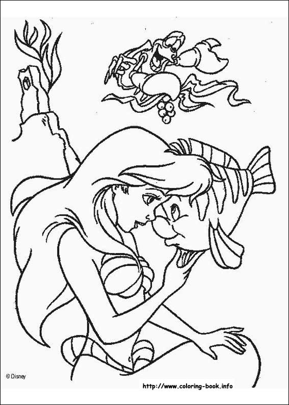 The Little Mermaid coloring picture